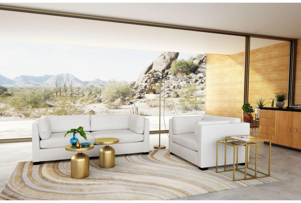 Set Of 2 Gold Nesting Tables - Image 12