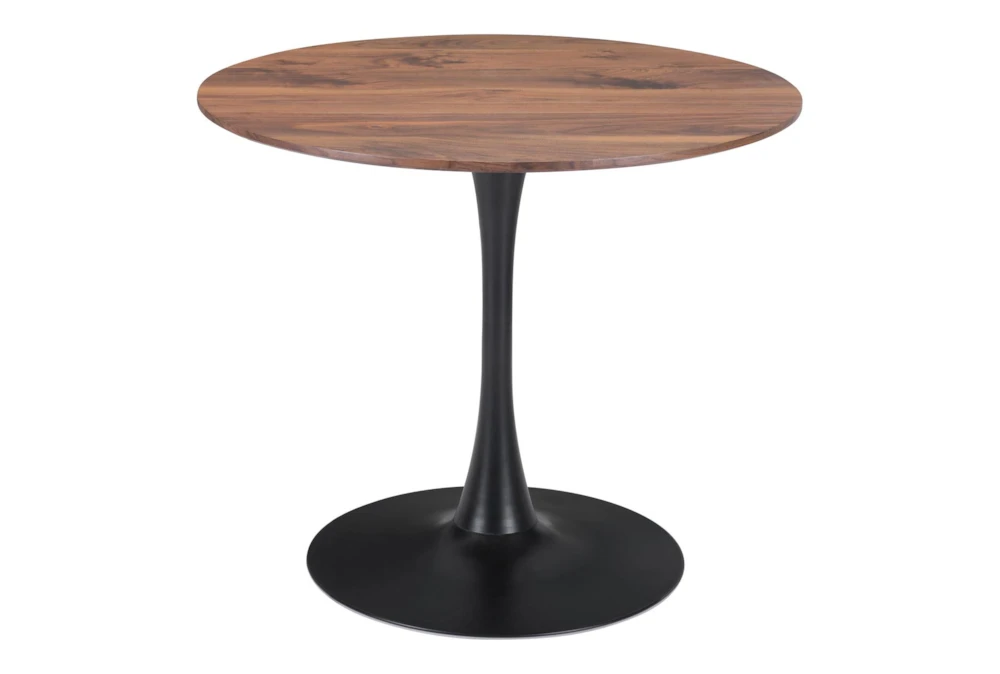 Opera Brown + Black 35" Round Dining Table - Image 4