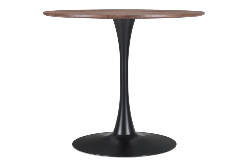 Opera Brown + Black 35" Round Dining Table - Image 5