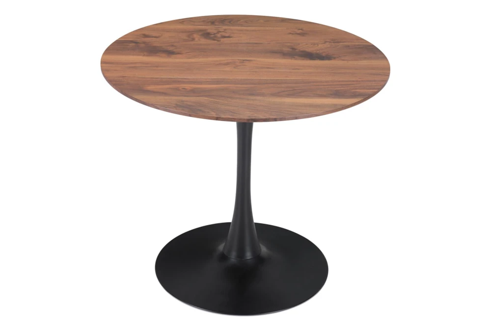 Opera Brown + Black 35" Round Dining Table - Image 6