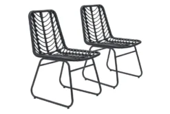 Trask Black Dining Side Chair Set Of 2