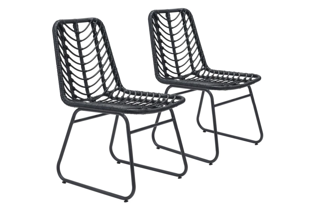 Trask Black Dining Side Chair Set Of 2