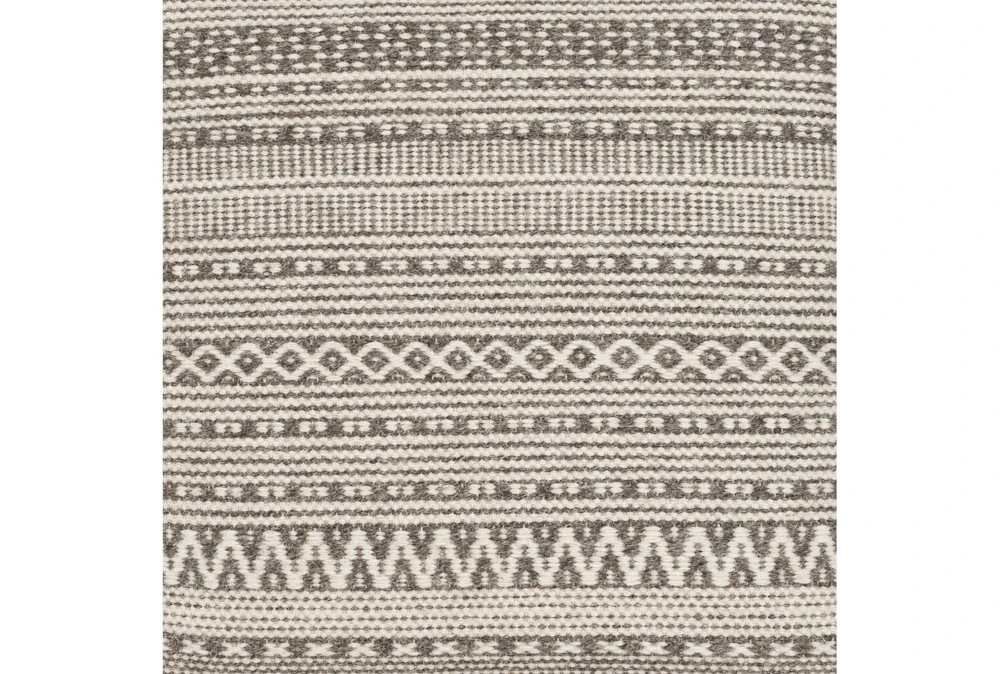 Pouf-Taupe Ivory Textured - Image 2