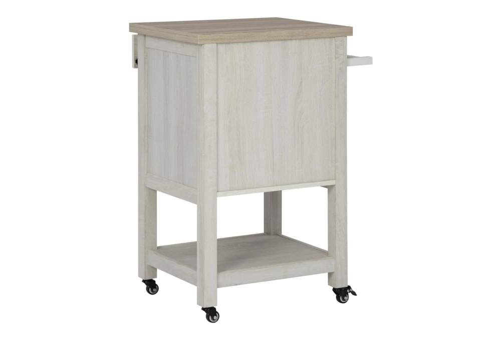 Badger Antique White Bar Cart - Image 3