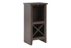 Ternly Brown Wine Cabinet