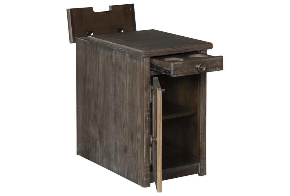 Wynd Rustic Brown Chairside End Table - Image 3