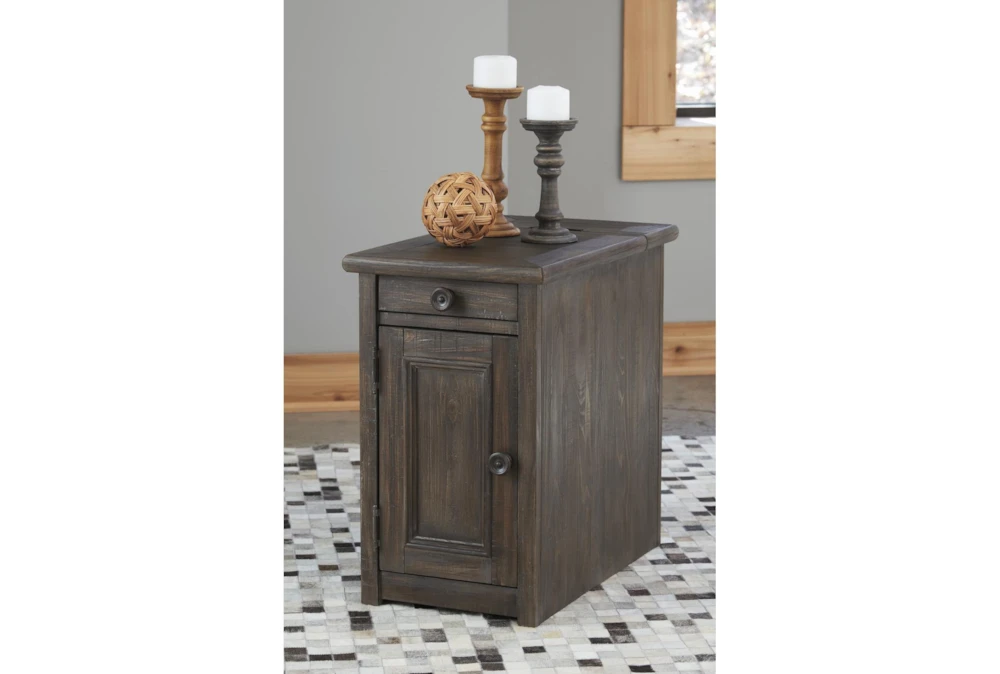 Wynd Rustic Brown Chairside End Table - Image 5