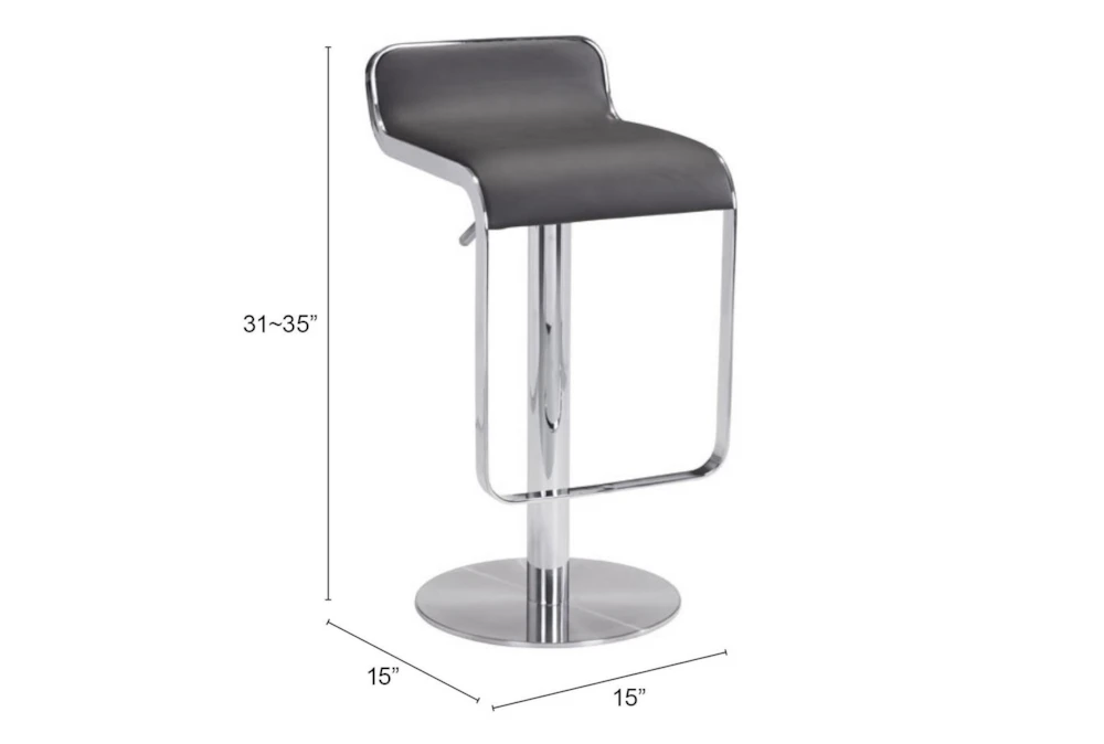 Equinox Espresso 31" Adjustable Barstool - Image 5