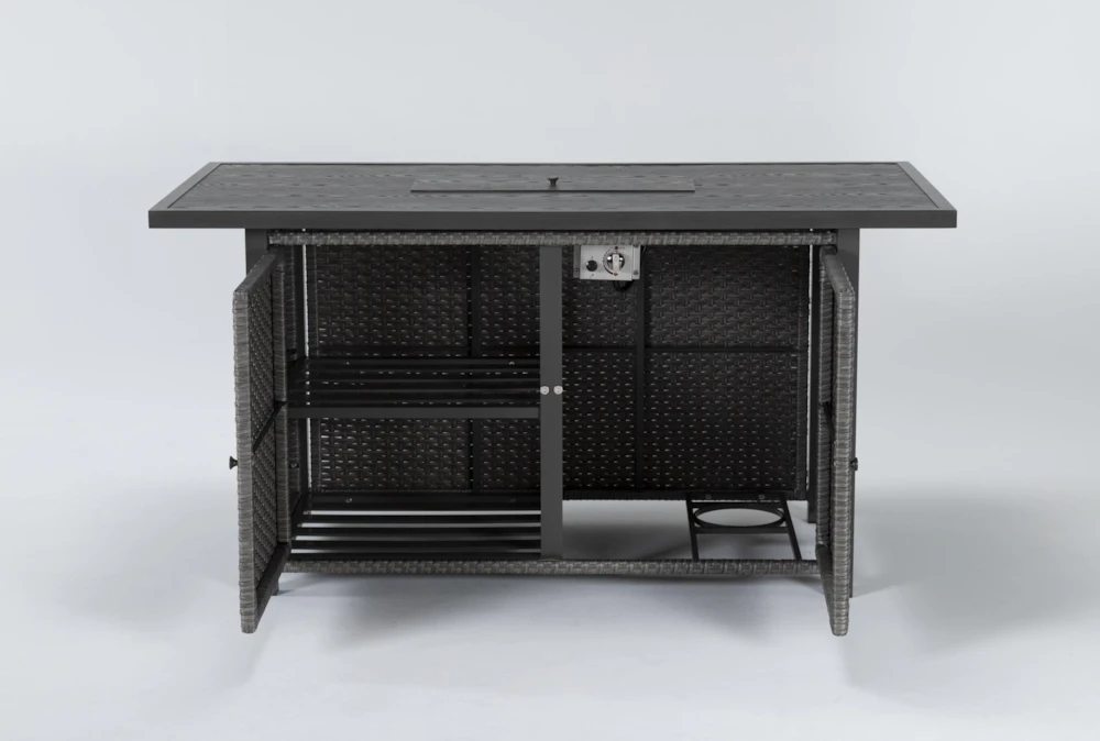 Koro 70" Outdoor Firepit Counter Table - Image 2