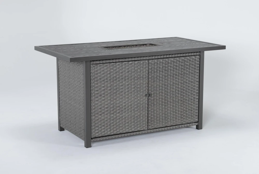Koro 70" Outdoor Firepit Counter Table - Image 8