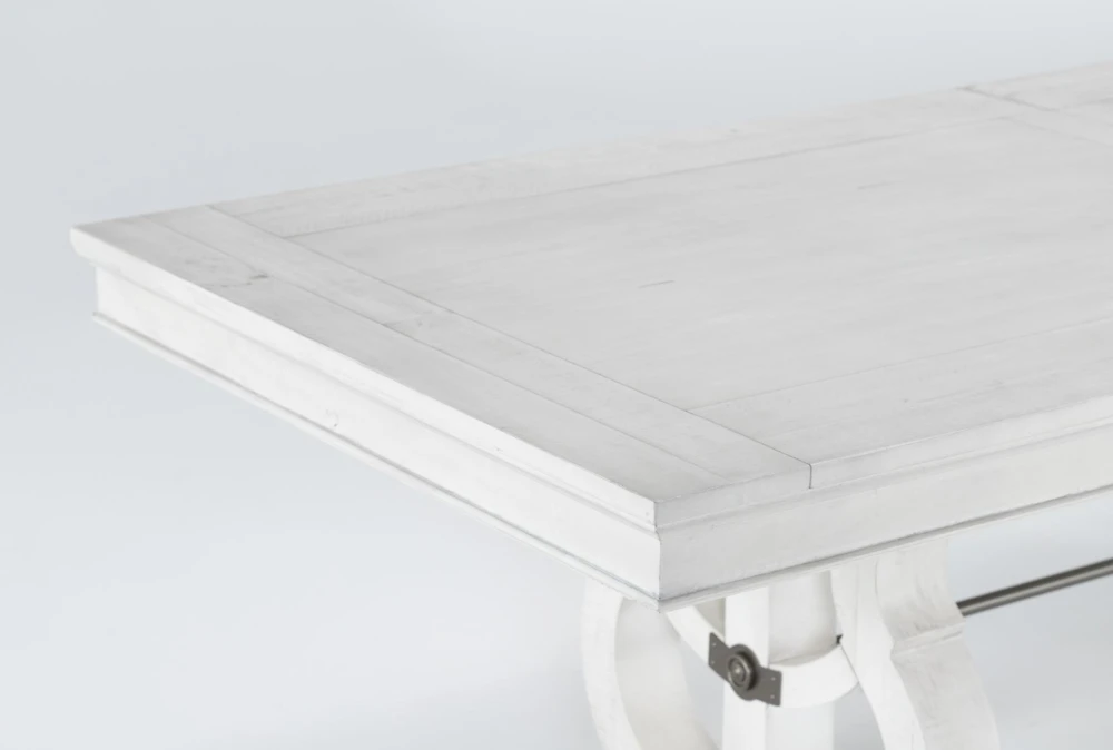 Martin 94-112" Extension Dining With Bench + Upholstered Chair Set For 6 - Image 5