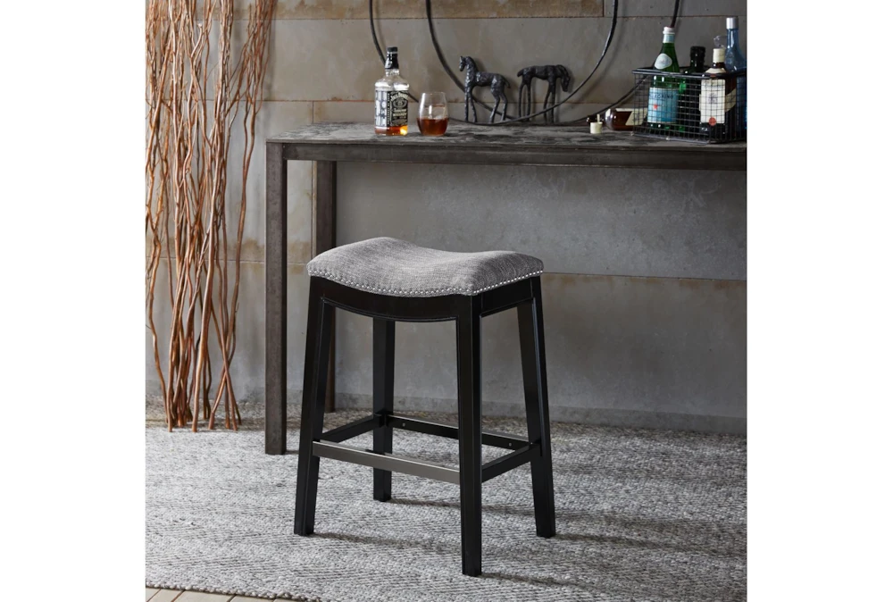 Ethan Grey 27" Backless Counter Stool - Image 4