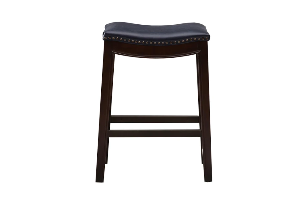 Madison Park Westly Saddle Navy 27" Counter Stool