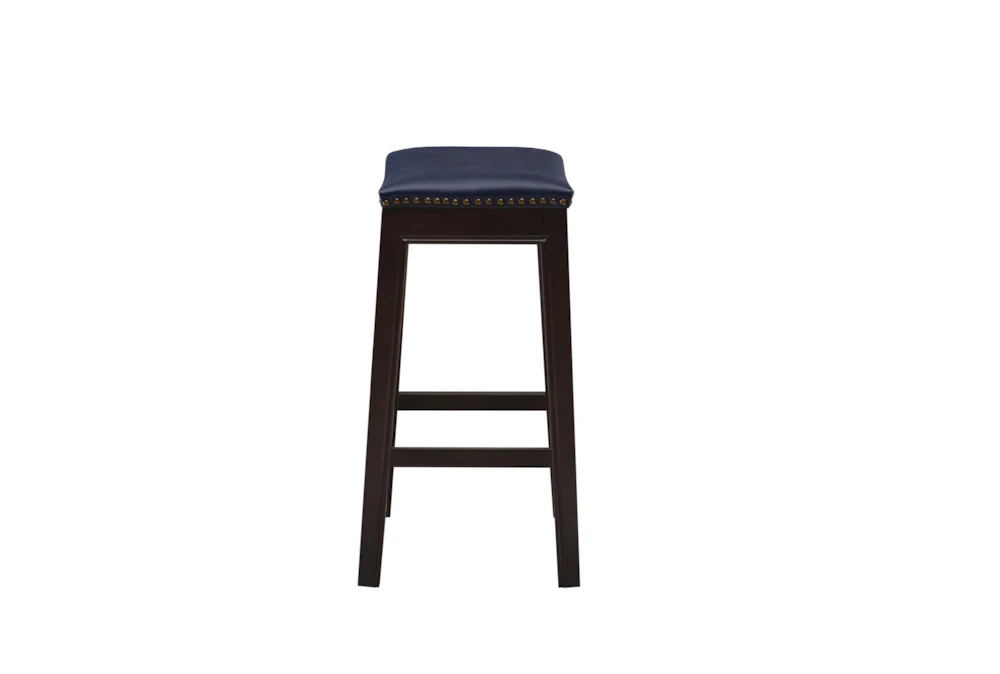 Madison Park Westly Saddle Navy 27" Counter Stool - Image 2