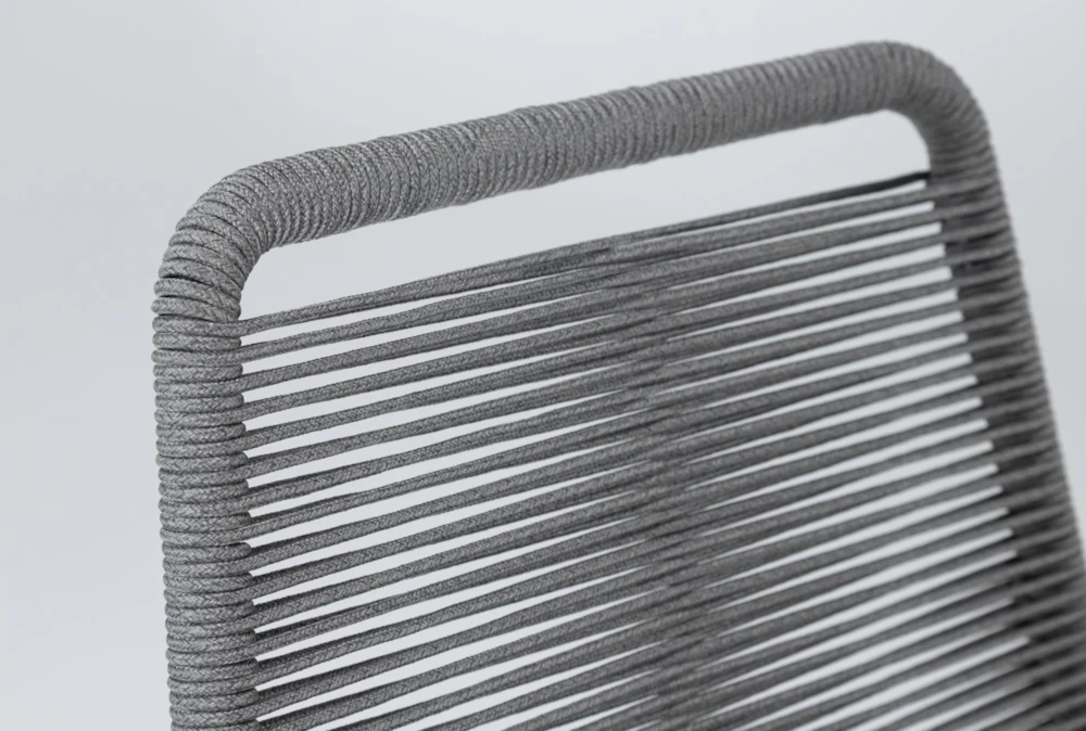 Caspian Outdoor Bar With Grey Barstools Set For 2 - Image 4