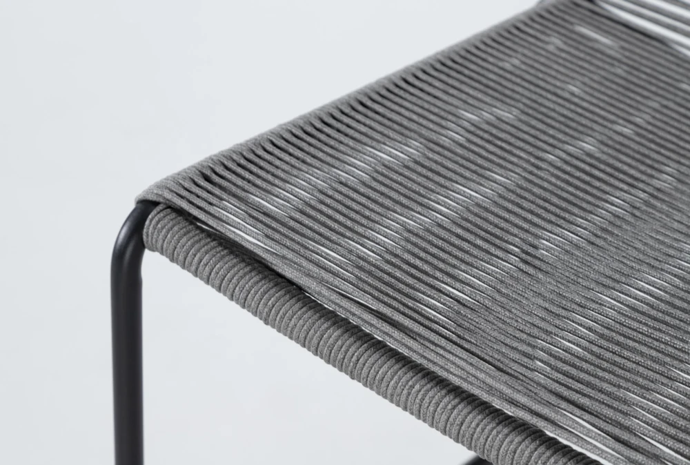 Caspian Outdoor Bar With Grey Barstools Set For 2 - Image 5