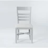 Ozzie Grey Upholstered Ladderback Dining Side Chair