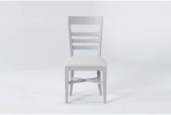 Ozzie Grey Upholstered Ladderback Dining Side Chair