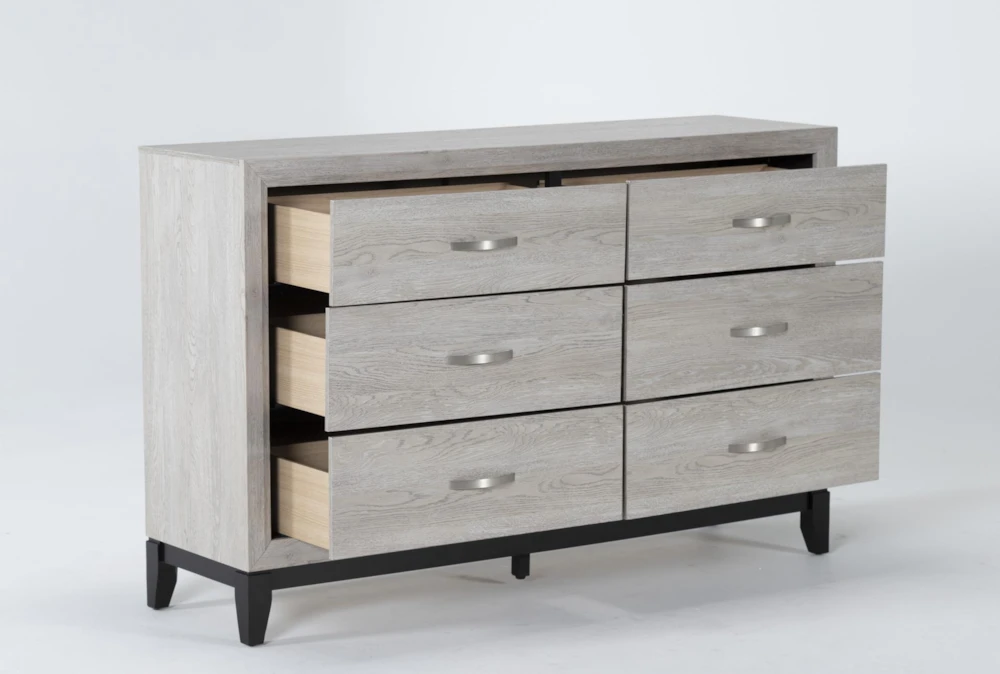 Finley White 6 Drawer Dresser - Image 2
