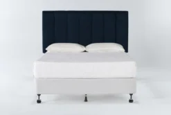 Blakely Queen Upholstered Headboard With Metal Bed Frame