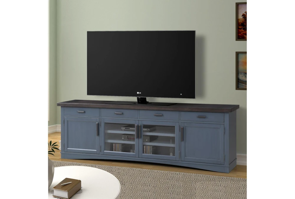 Americana Denim Modern 92" Tv Stand