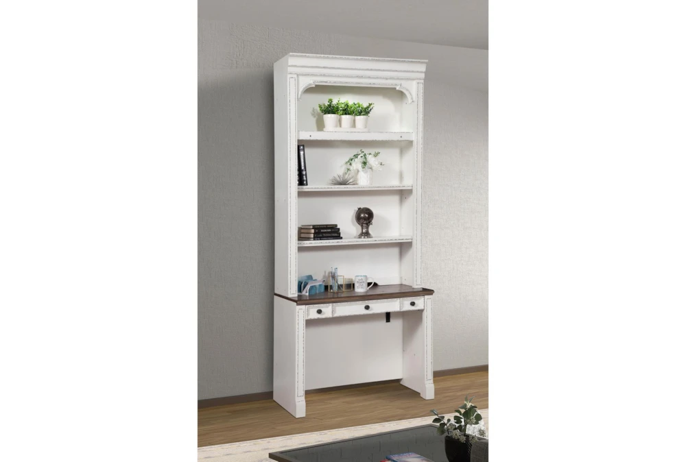 Provence 2 Piece Library 40" Desk With Hutch