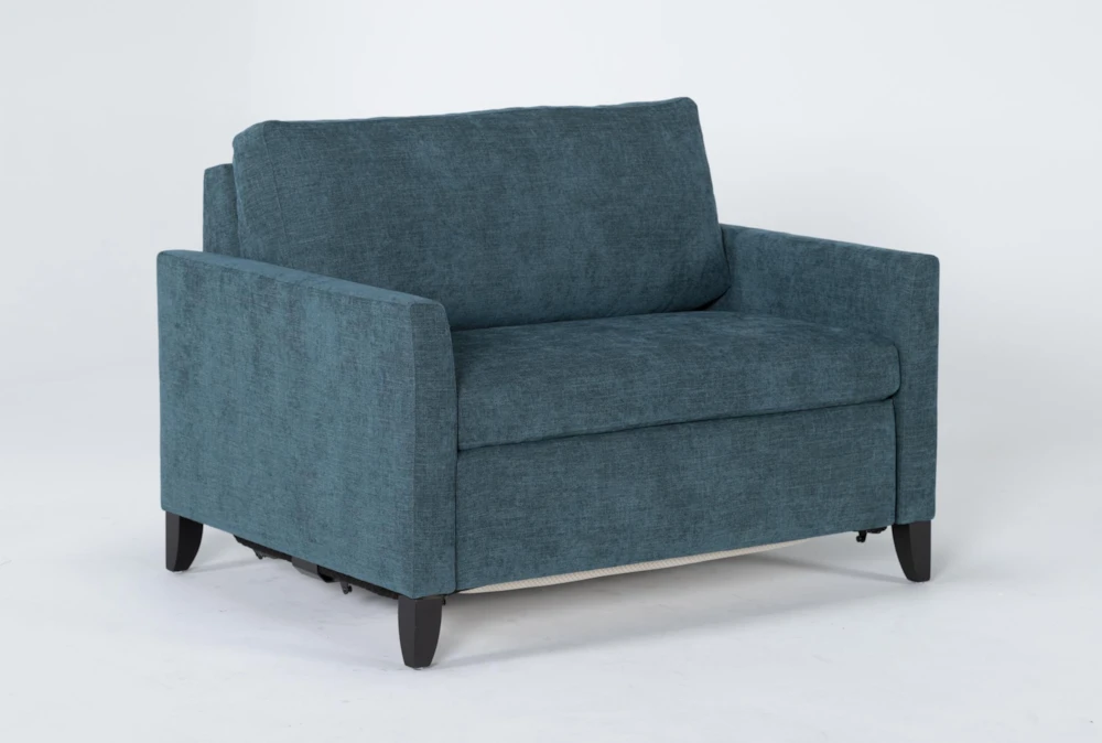 Mikayla Teal 48" Twin Sofa Sleeper - Image 2