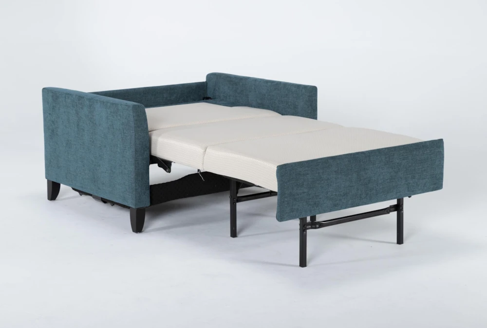 Mikayla Teal 48" Twin Sofa Sleeper - Image 3