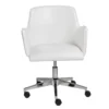 Grimstad White Faux Leather Desk Chair
