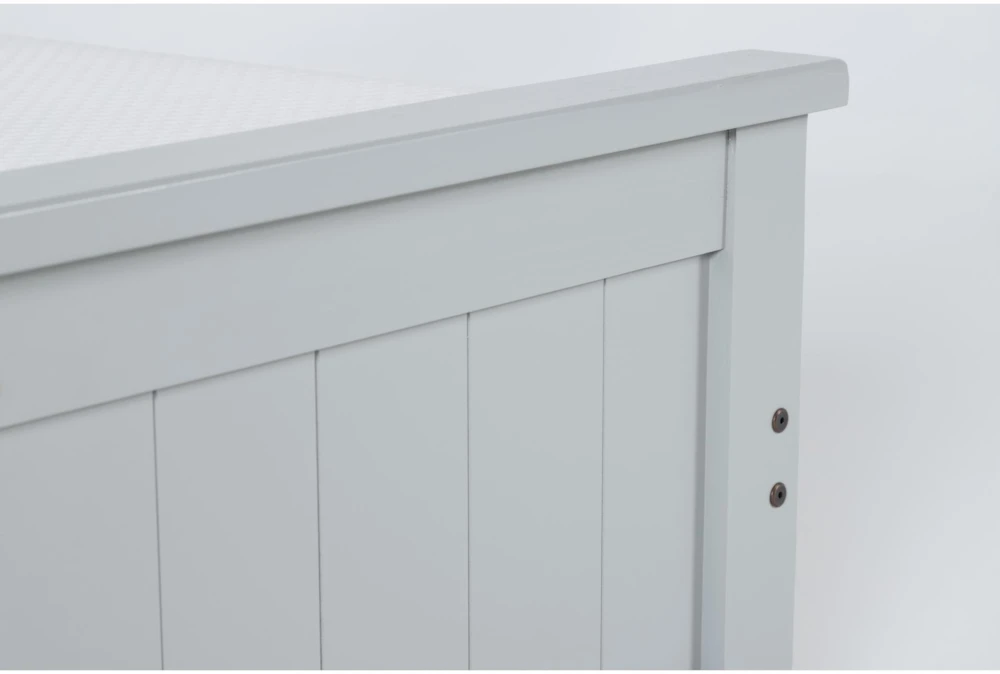 Mateo Grey Full Panel Bed With Single 3 Drawer Storage Unit - Image 7