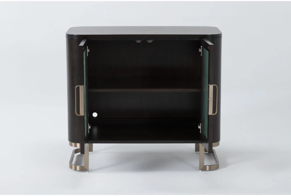 Palladium Reeded Door Accent Cabinet - Image 2