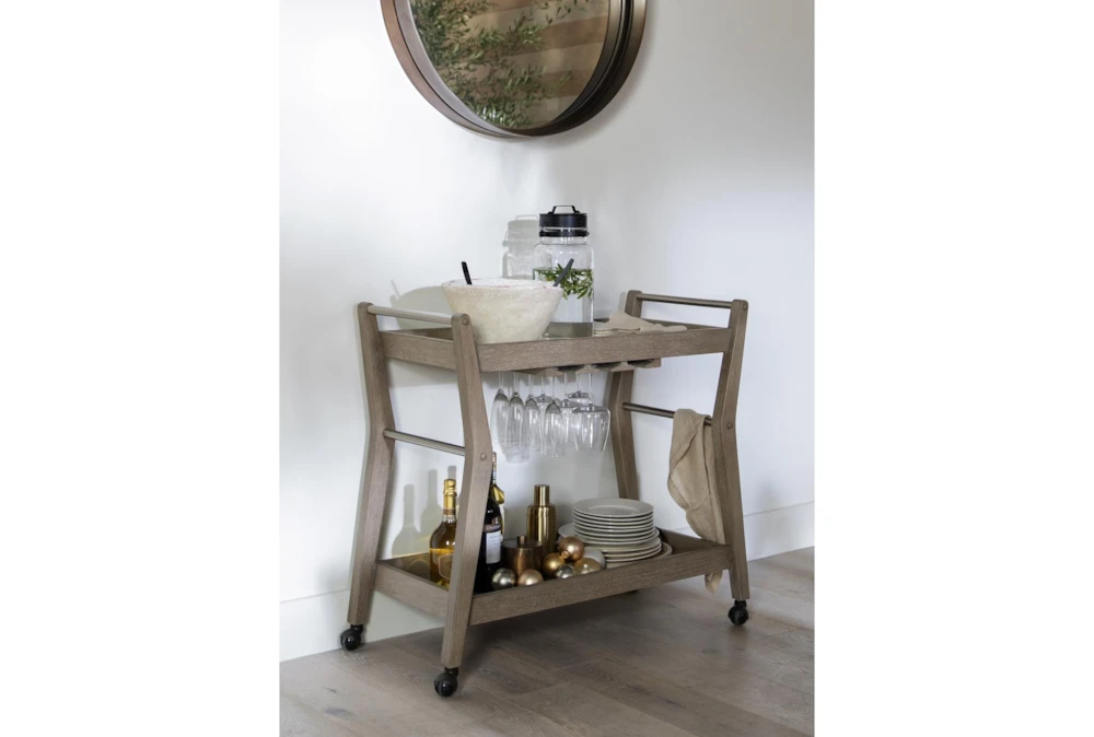 Westridge Wood Bar Cart - Image 5