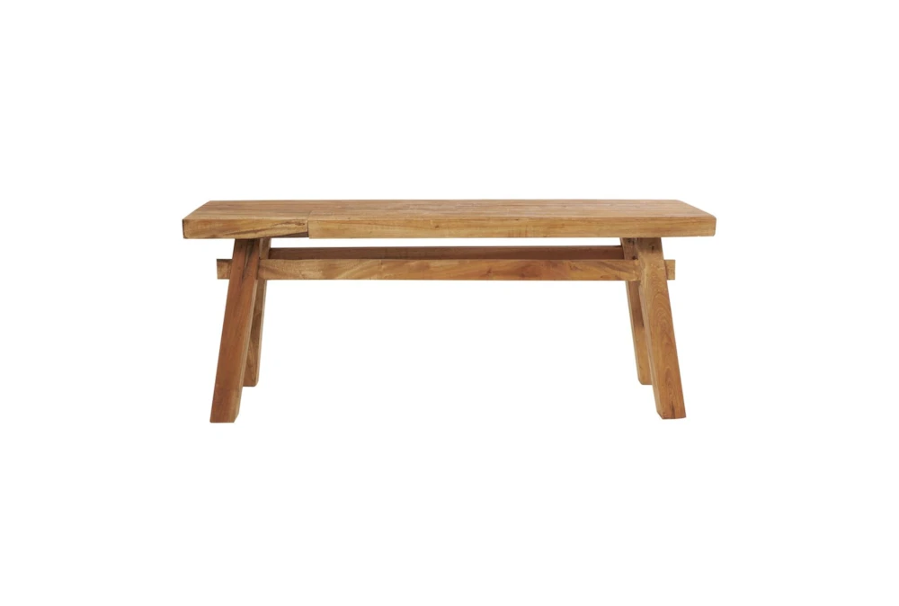 47" Mahogony Wood Saw Horse Bench - Image 4