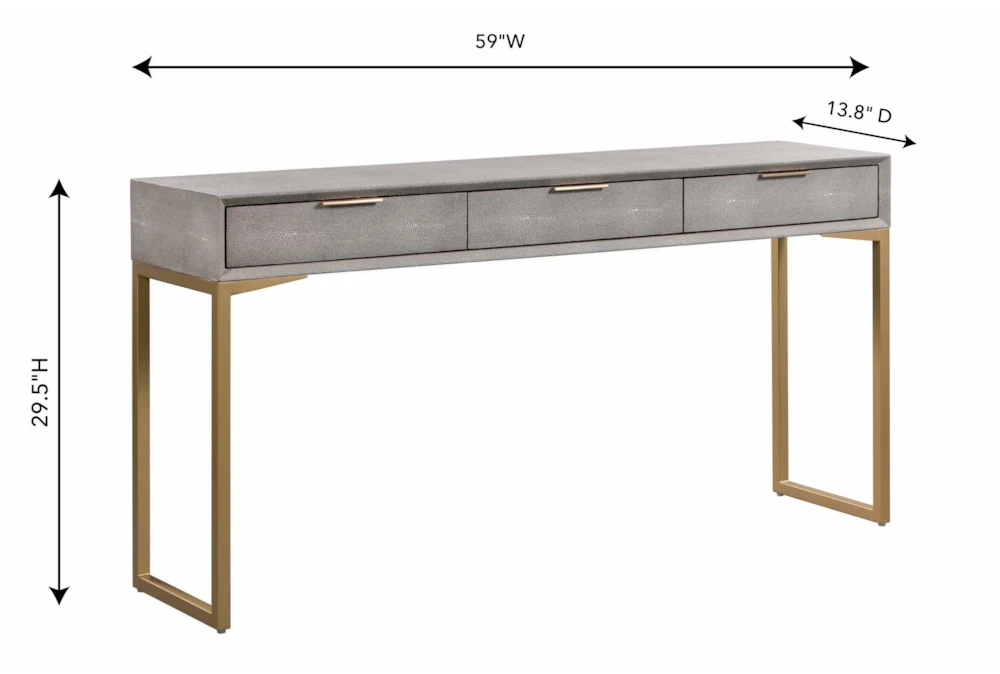 Ansel Shagreen Console - Image 5