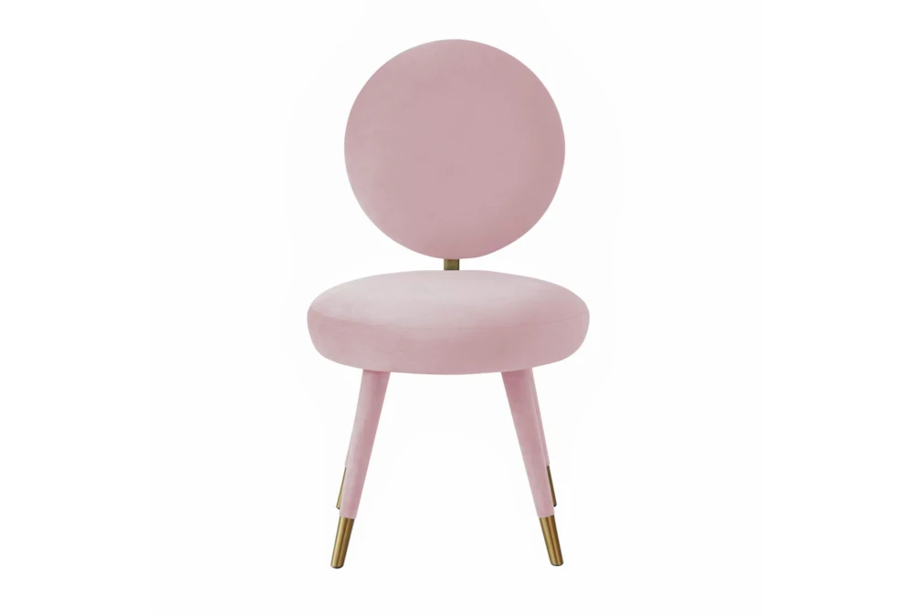 Viola Bubblegum Velvet Dining Chair