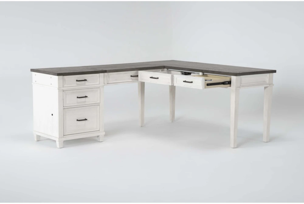 Aberdeen 3 Piece Modular L-Shaped Desk - Image 2