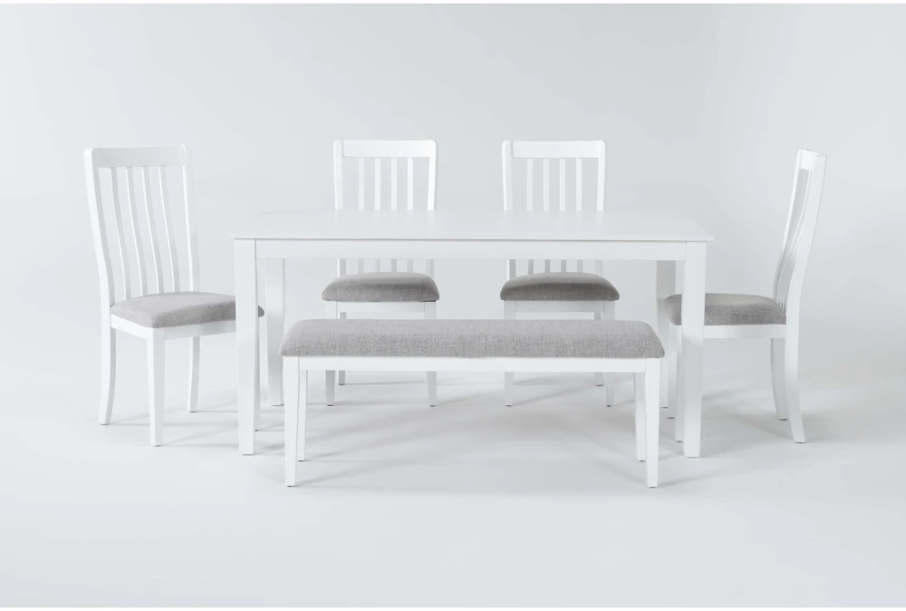 Gia 64" Dining With Bench Set For 6