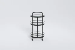 Ziggy Metal And Glass Bar Cart