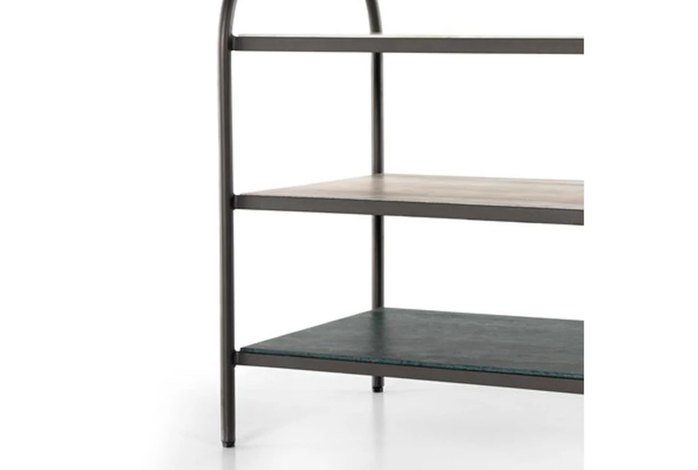 Metal + Marble 3 Tier Accent Table - Image 6