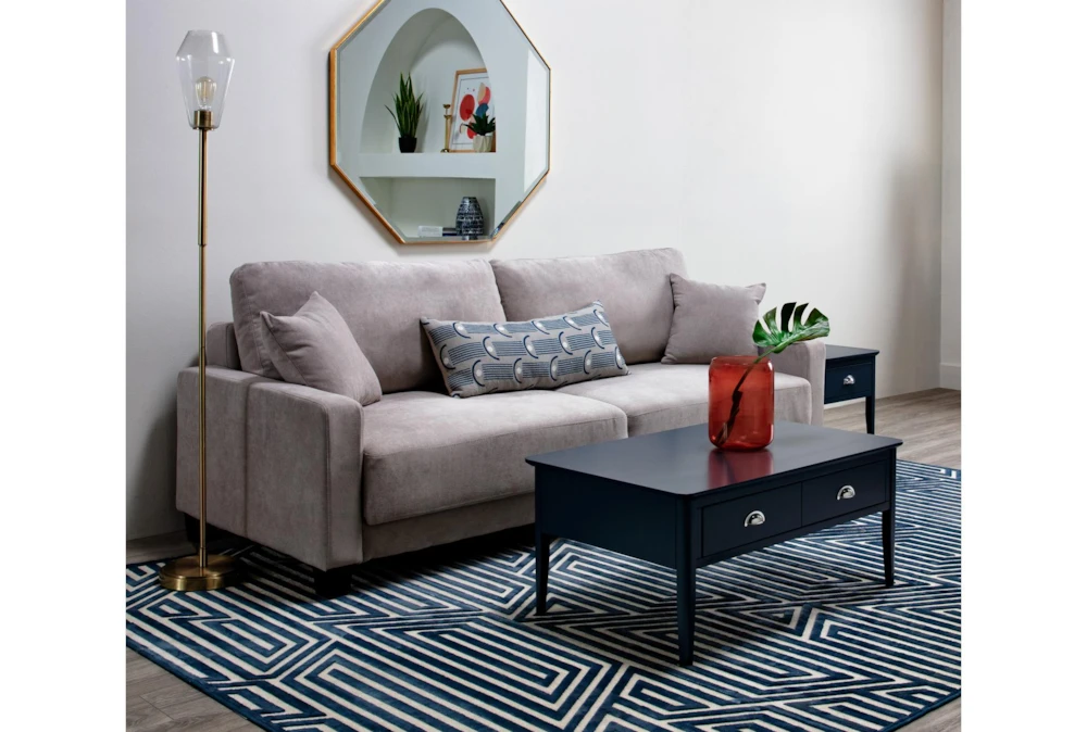 Pascal II Light Gray 91" Queen Convertible Sofa Sleeper - Image 9