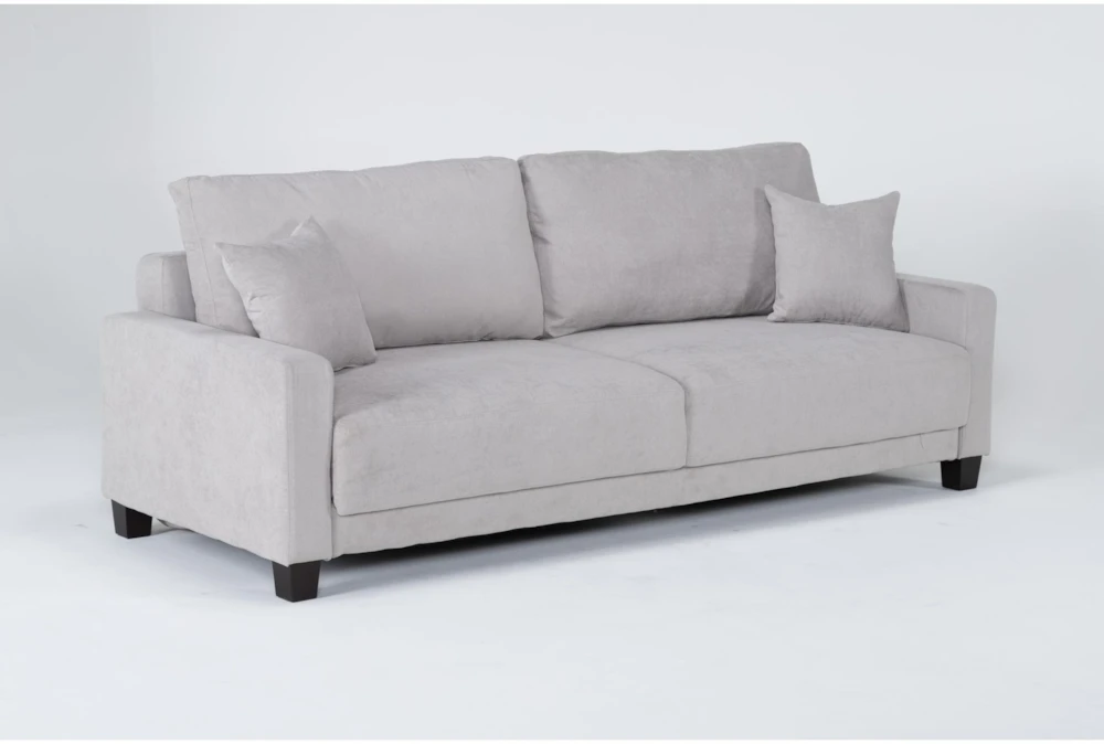 Pascal II Light Gray 91" Queen Convertible Sofa Sleeper - Image 2