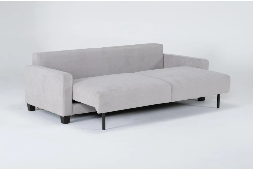 Pascal II Light Gray 91" Queen Convertible Sofa Sleeper - Image 4