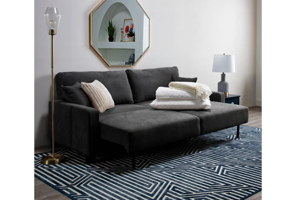 Pascal II Granite 91" Queen Convertible Sofa Sleeper - Image 11