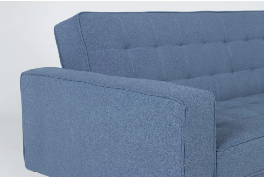 Petula II Blue 85" Convertible Sofa Bed - Image 5
