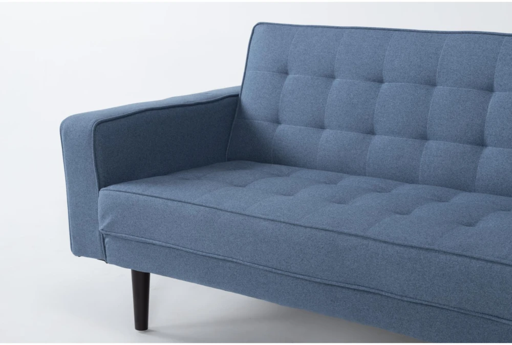 Petula II Blue 85" Convertible Sofa Bed - Image 6