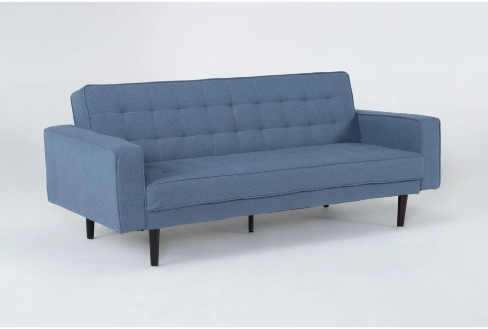 Petula II Blue 85" Convertible Sofa Bed - Image 2