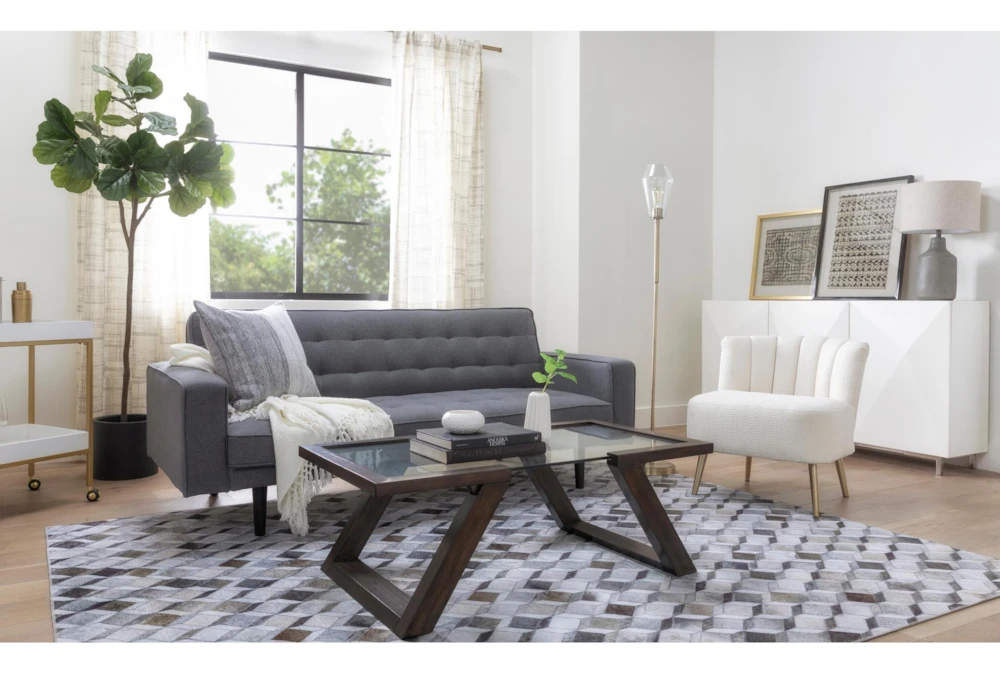 Petula II Slate 85" Convertible Sofa Bed - Image 9