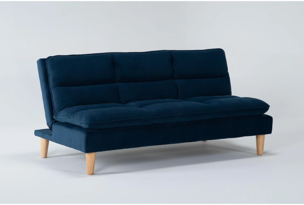 Piper Blue 71" Convertible Sofa Bed - Image 2