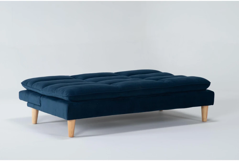 Piper Blue 71" Convertible Sofa Bed - Image 3