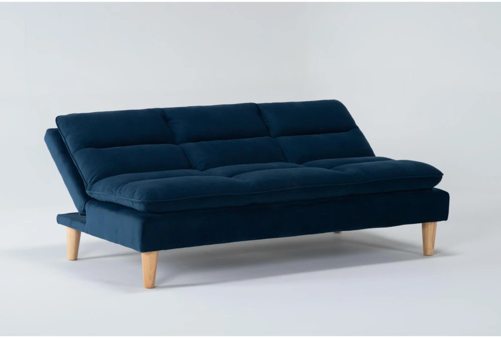 Piper Blue 71" Convertible Sofa Bed - Image 4